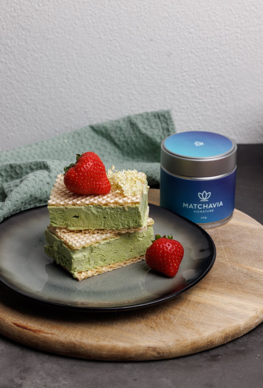 Vegan Matcha Ice Cream Sandwich